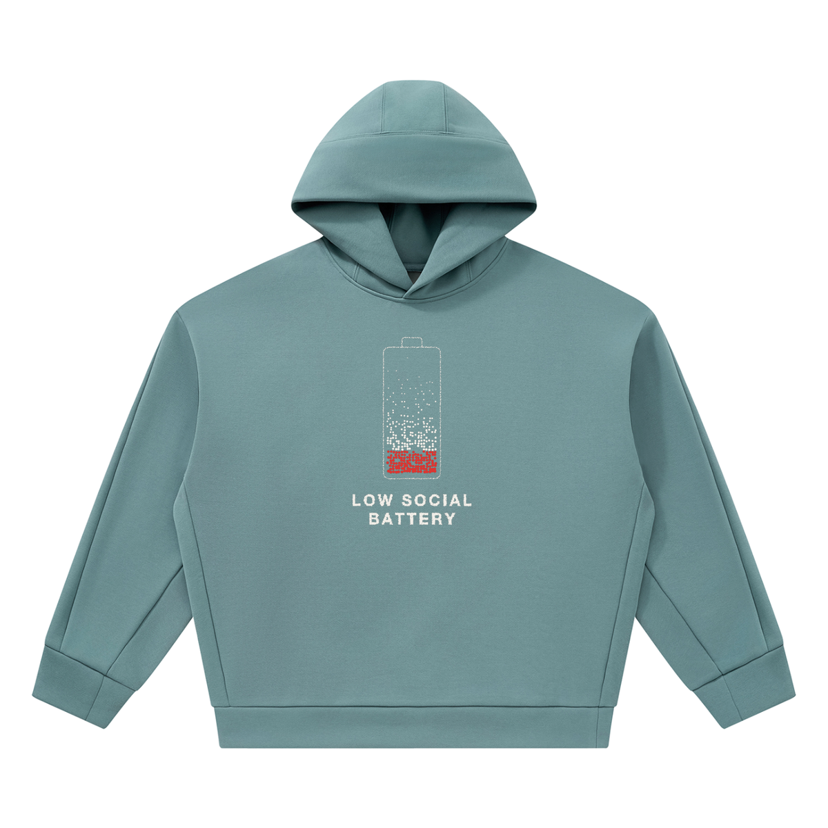 Low Social Battery Unisex Heavyweight Hoodie