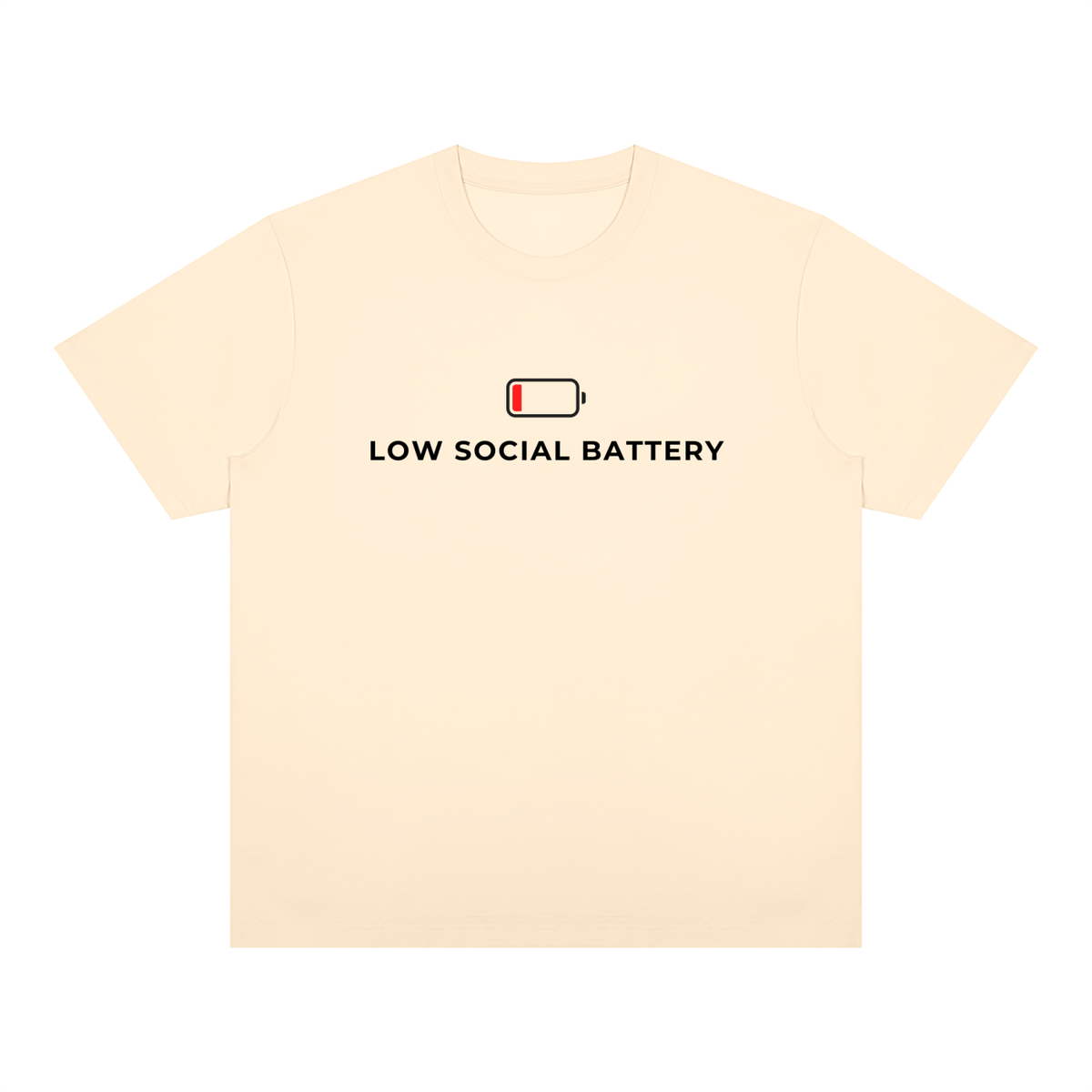 Low Social Battery Unisex Heavyweight Tee