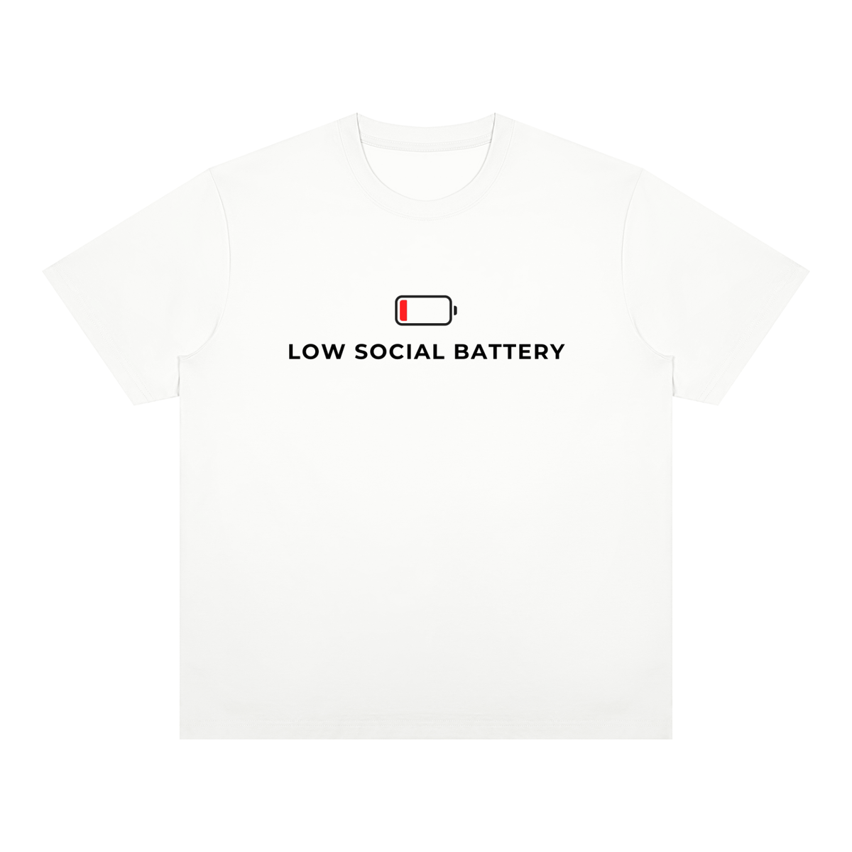 Low Social Battery Unisex Heavyweight Tee