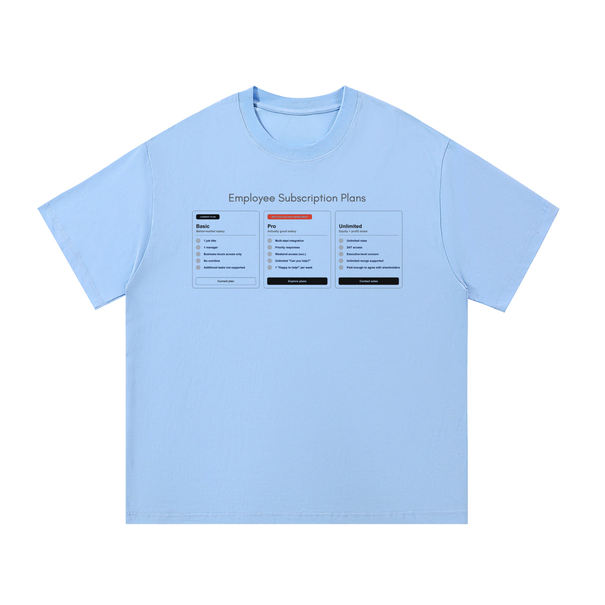 Employee Subscription Tier Unisex T-Shirt