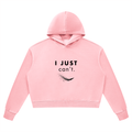 Just Don’t Women’s Cropped Vintage Hoodie