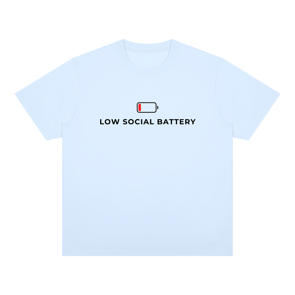 Low Social Battery Unisex Heavyweight Tee