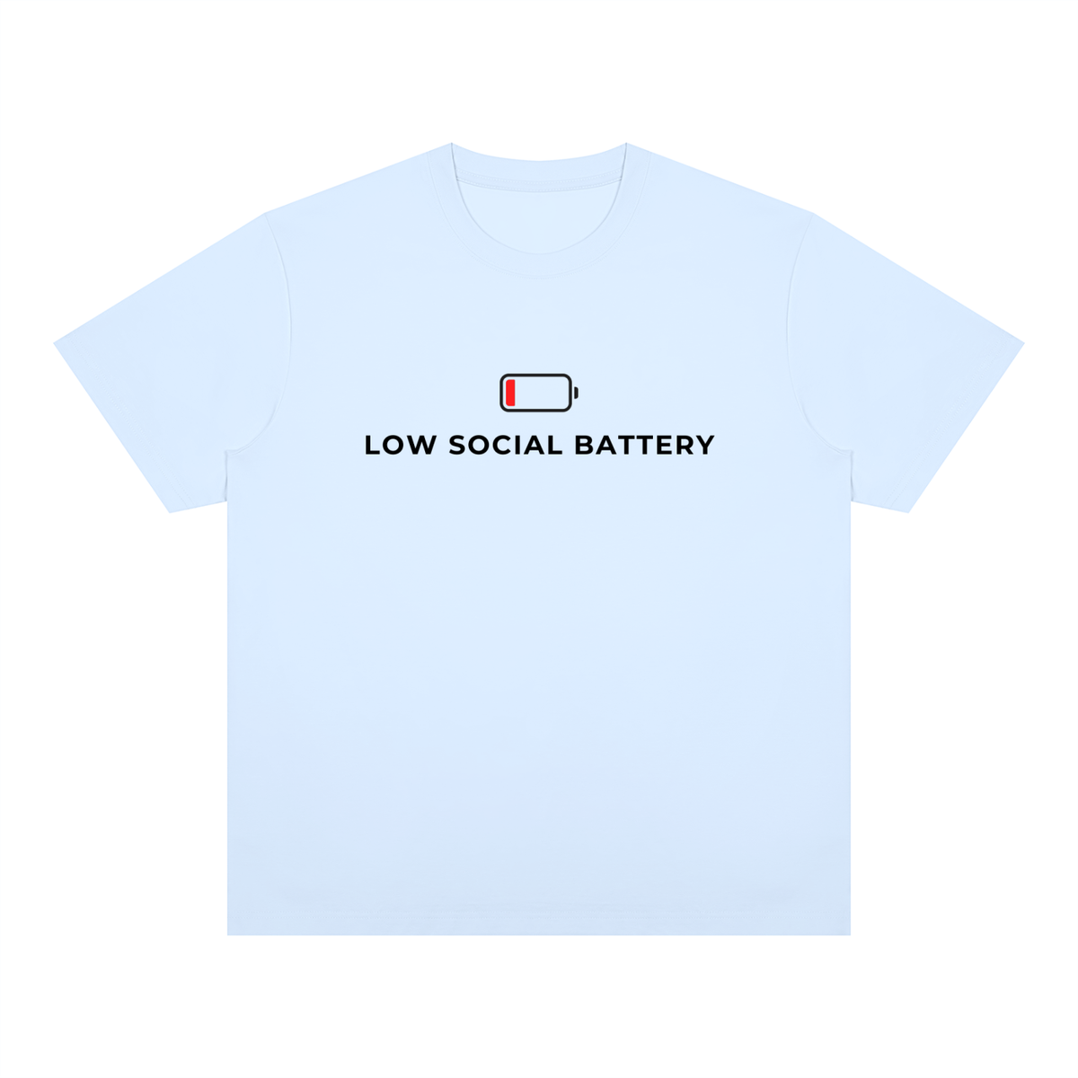 Low Social Battery Unisex Heavyweight Tee