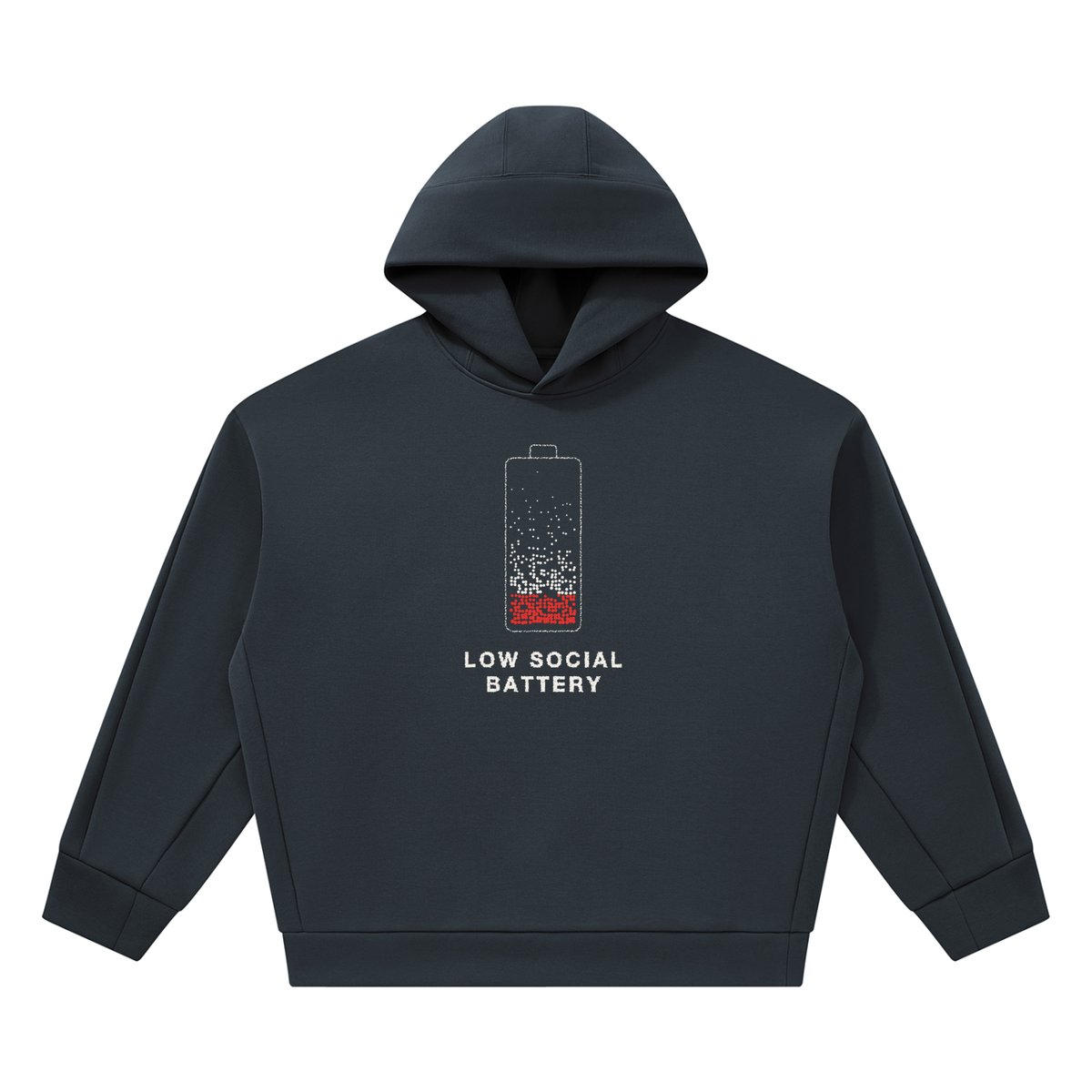 Low Social Battery Unisex Heavyweight Hoodie