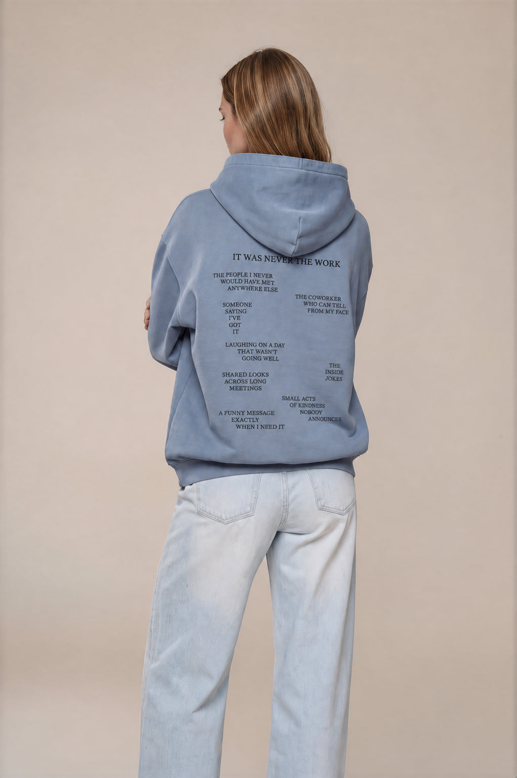 It Was Never the Work Unisex Vintage Wash Hoodie