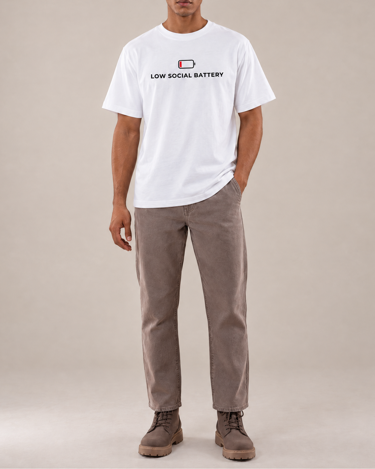 Low Social Battery Unisex Heavyweight Tee