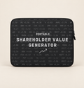 Shareholder Value Generator Laptop Sleeve by Work Stories