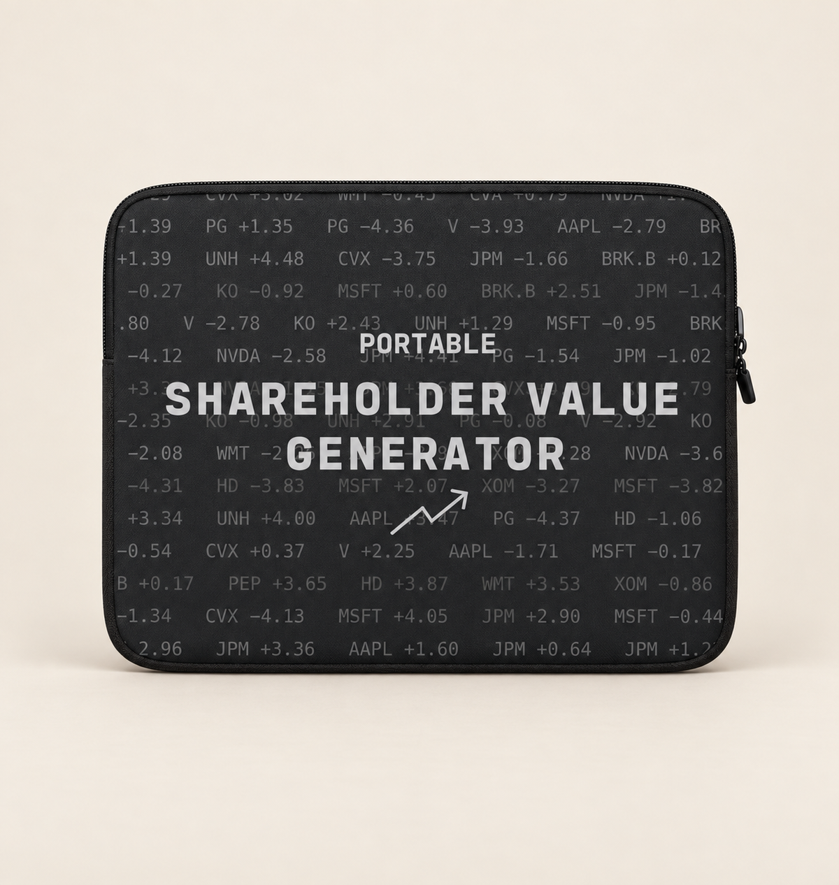 Shareholder Value Generator Laptop Sleeve by Work Stories