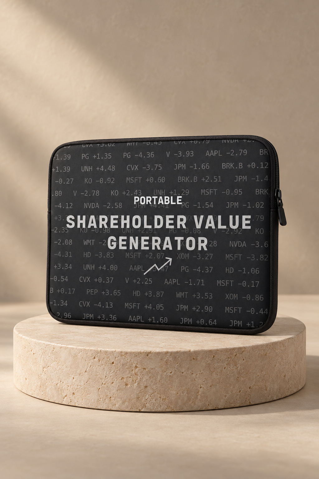 Shareholder Value Generator Laptop Sleeve by Work Stories
