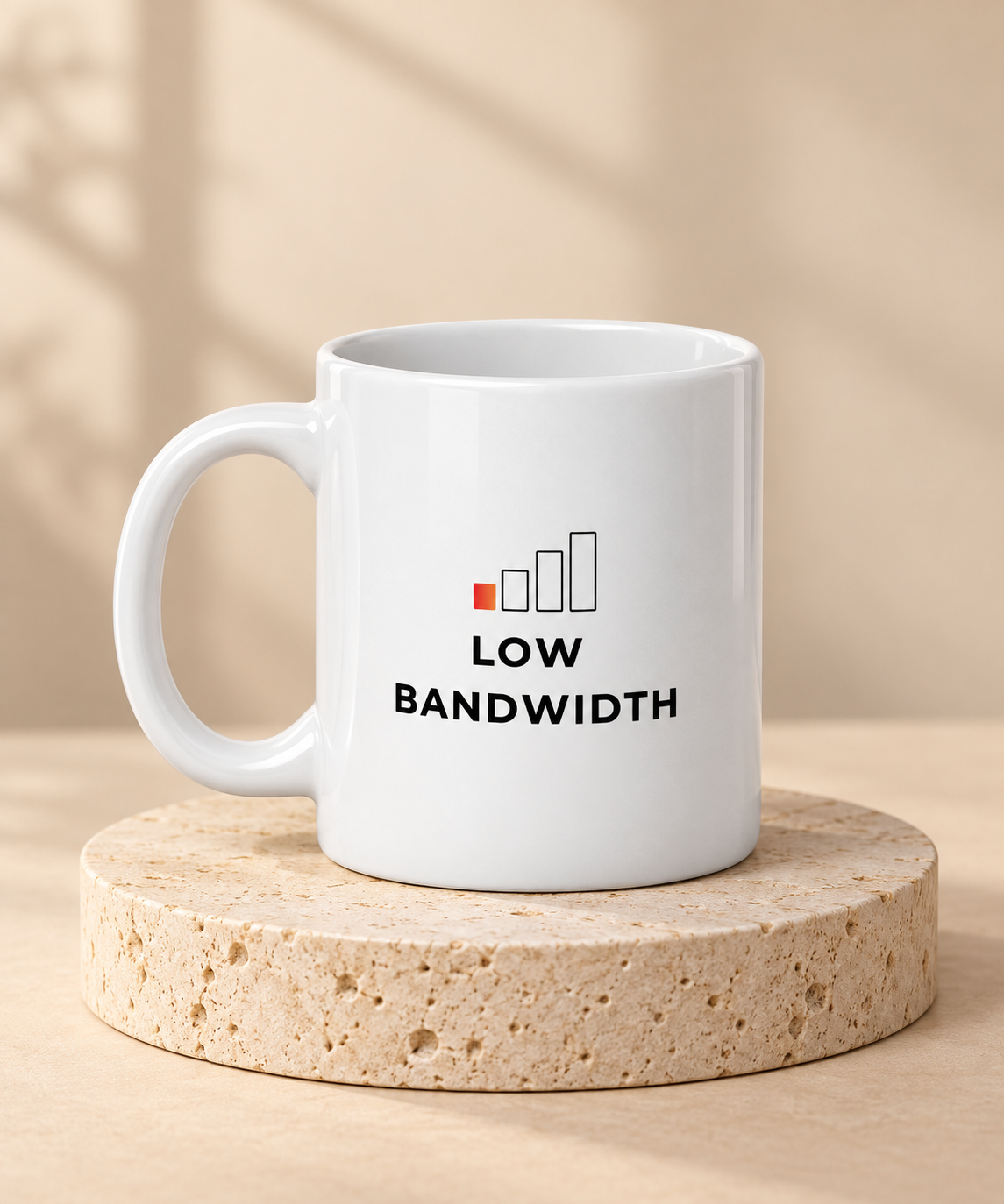 Low Bandwidth Mug by Work Stories