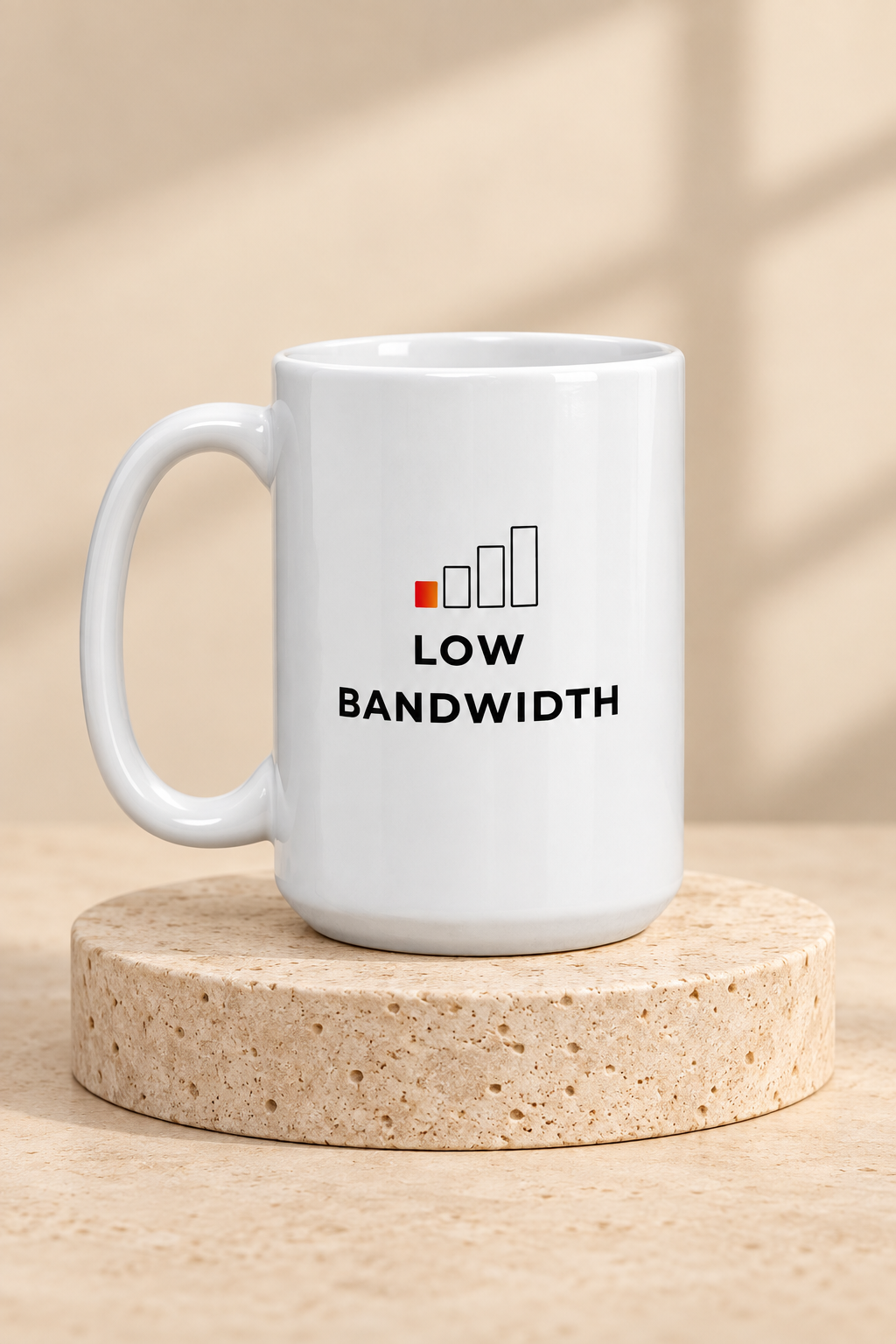 Low Bandwidth Mug by Work Stories