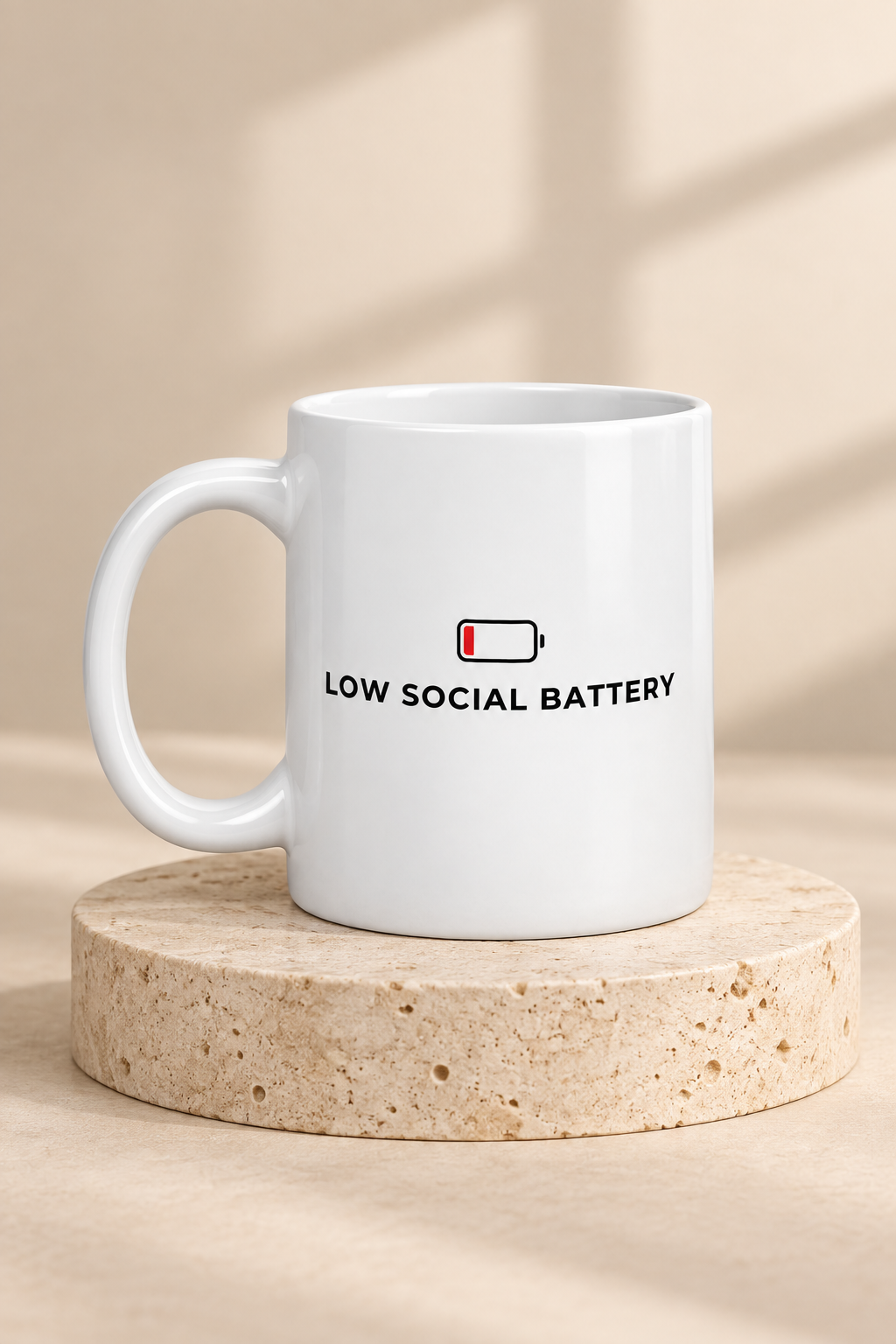 Low Social Battery Mug by Work Stories