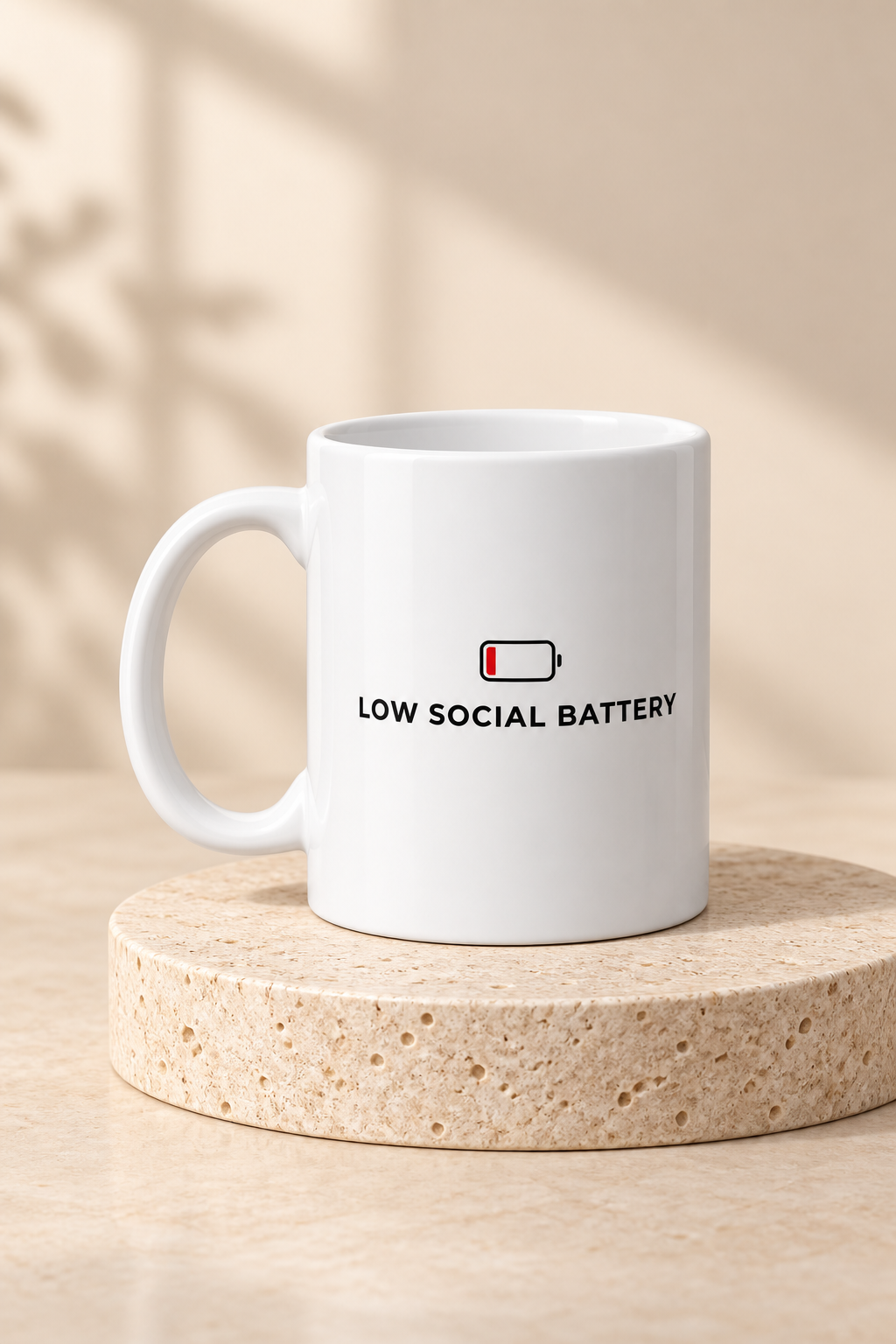 Low Social Battery Mug by Work Stories