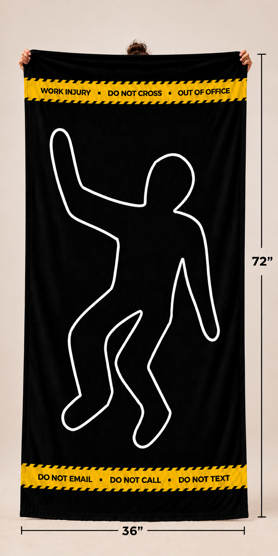 Work Injury Beach Towel