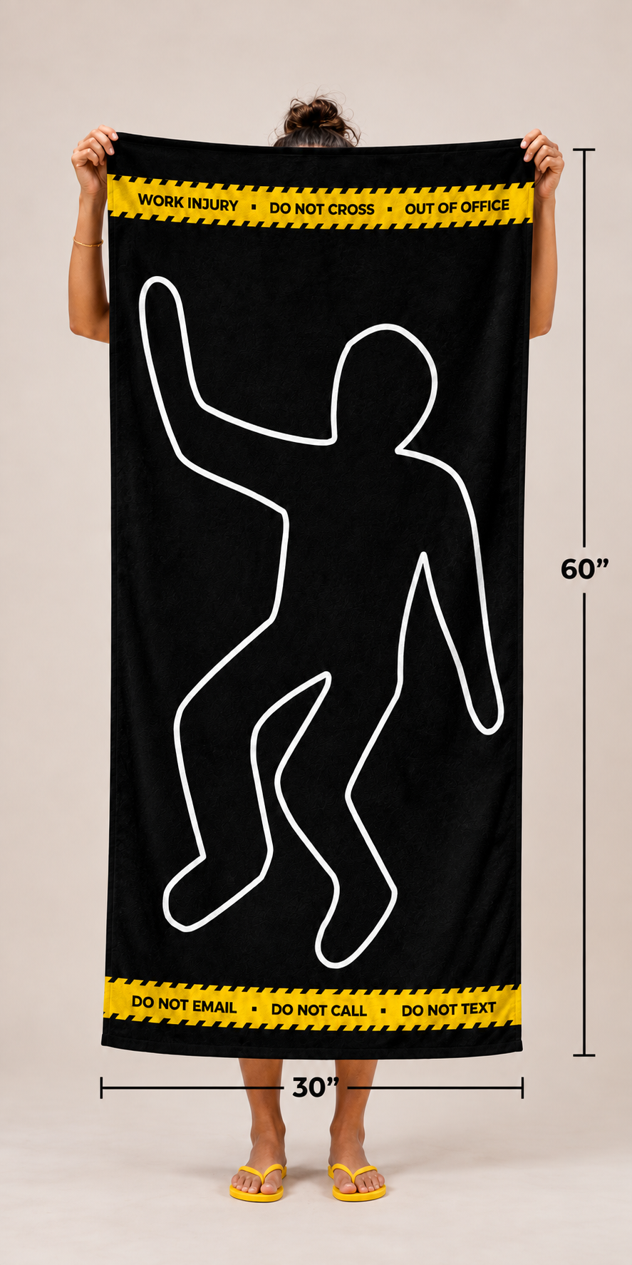 Work Injury Beach Towel
