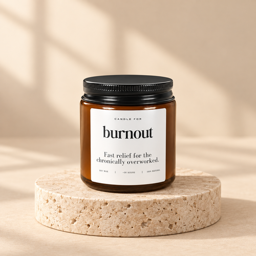 Burnout Relief Soy Candle — 4 oz jar