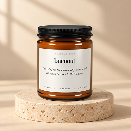 Burnout Relief Soy Candle — 9 oz jar