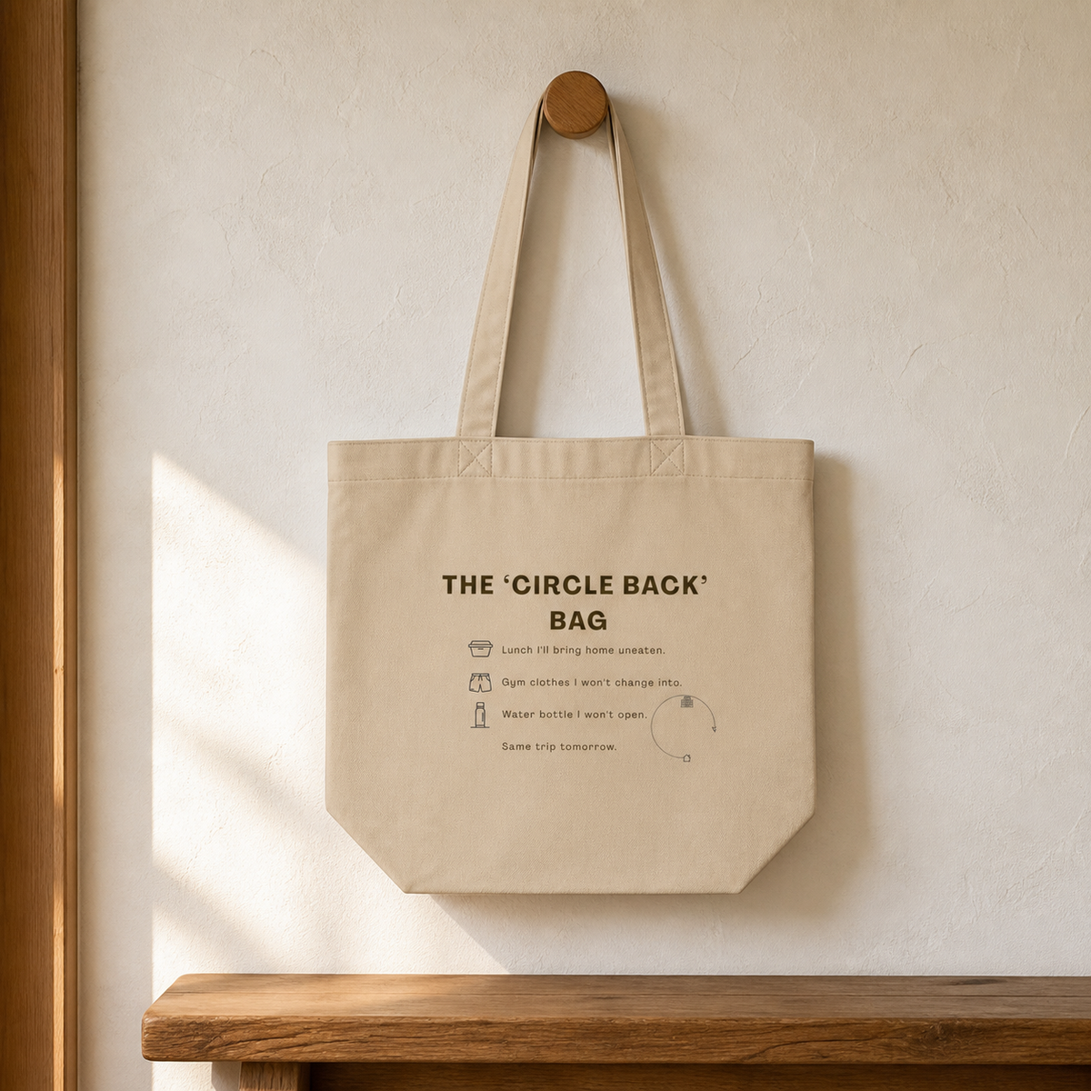Circle Back Tote Bag by Work Stories