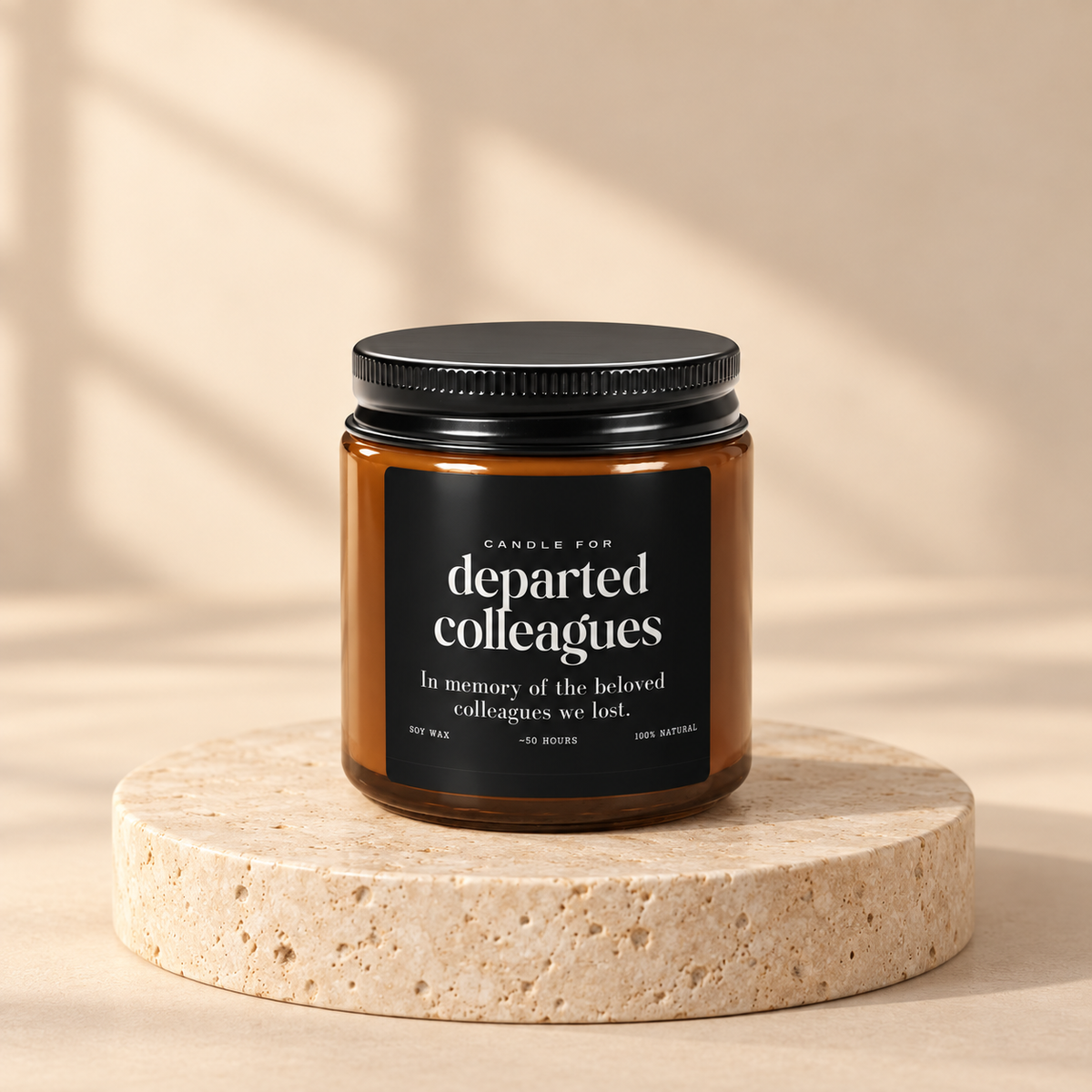 Departed Colleagues Soy Candle — 4 oz jar