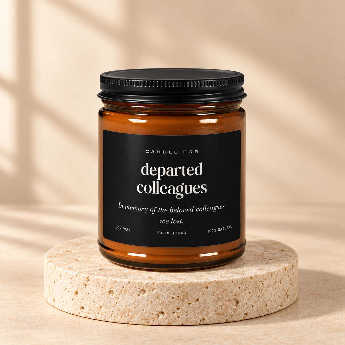 Departed Colleagues Soy Candle — 9 oz jar