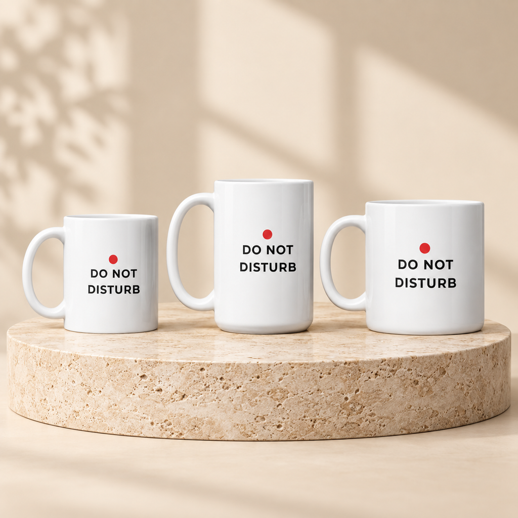 Do Not Disturb Mug by Work Stories