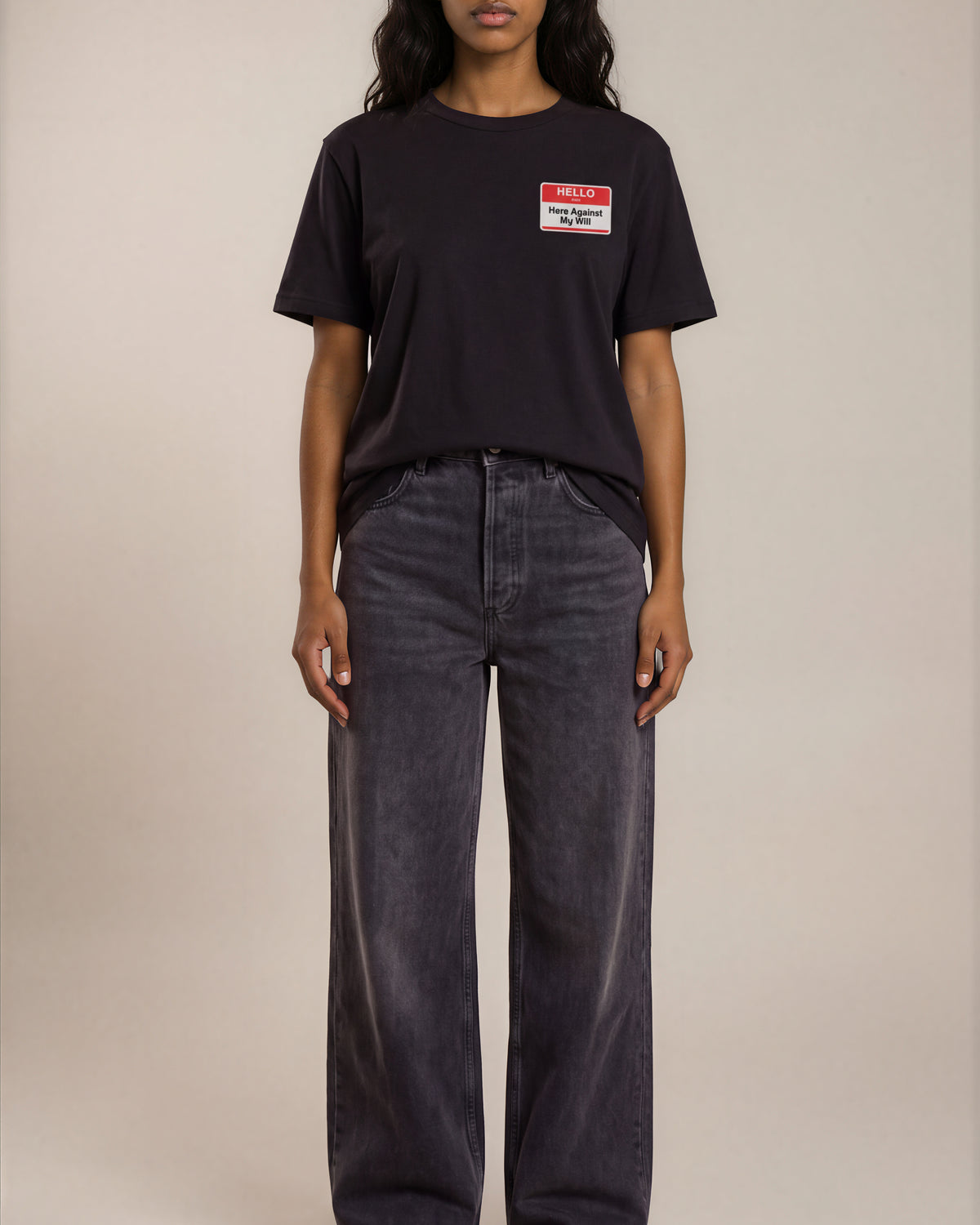 Here Against My Will Tee by Work Stories