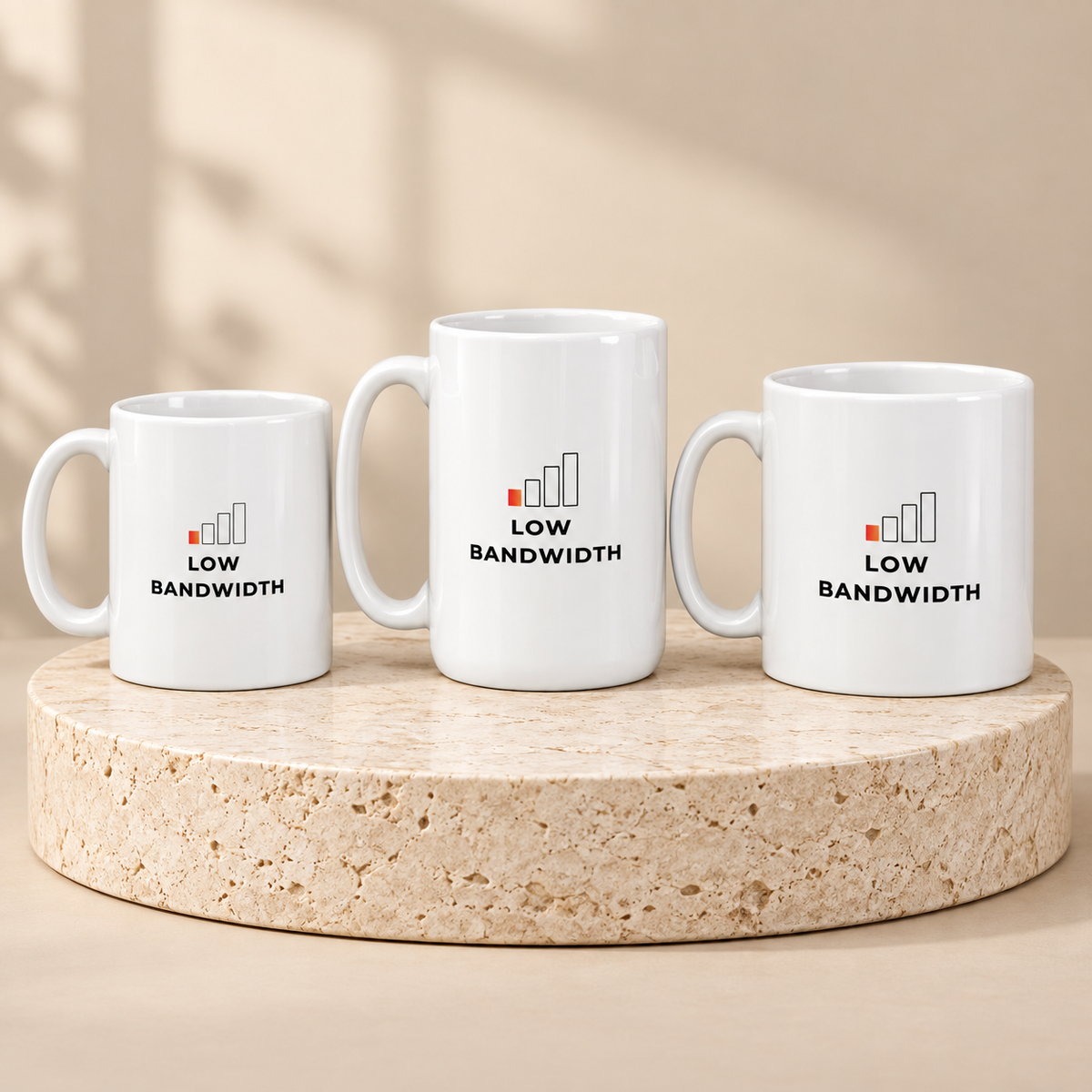 Low Bandwidth Mug by Work Stories