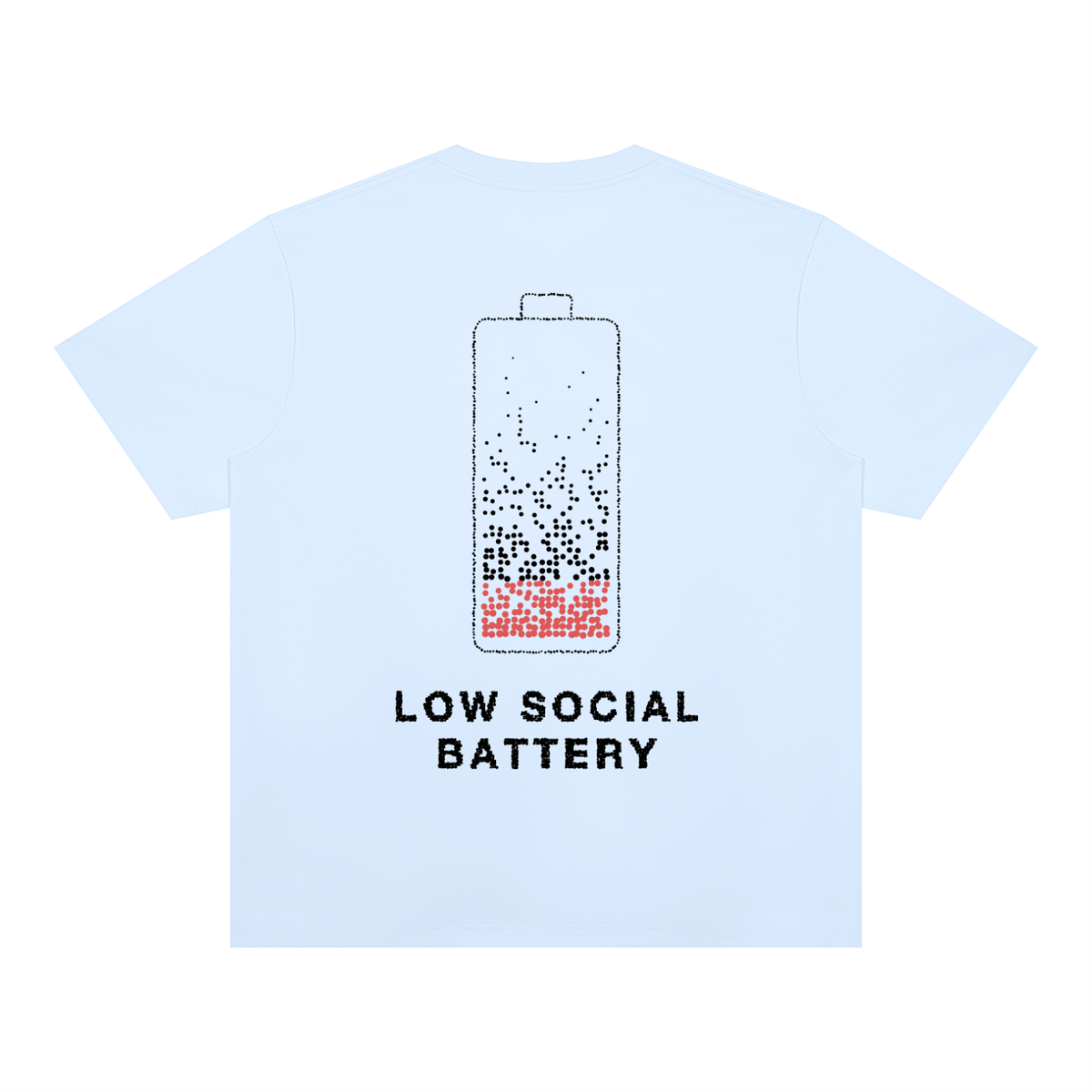 Low Social Battery Heavyweight Tee by Work Stories