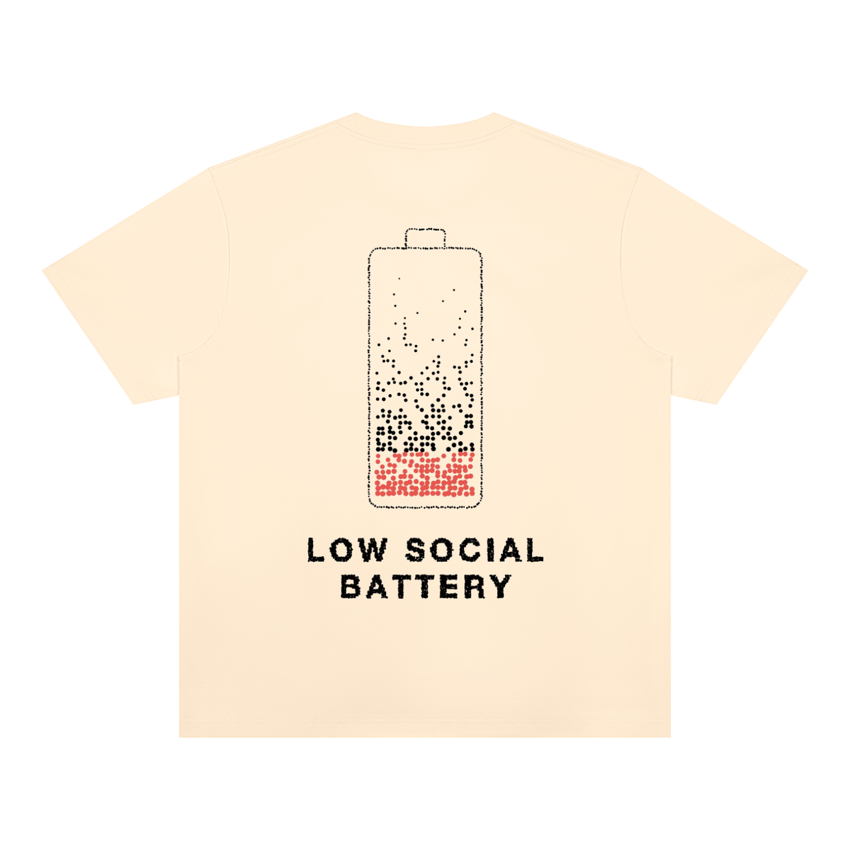Low Social Battery Heavyweight Tee by Work Stories