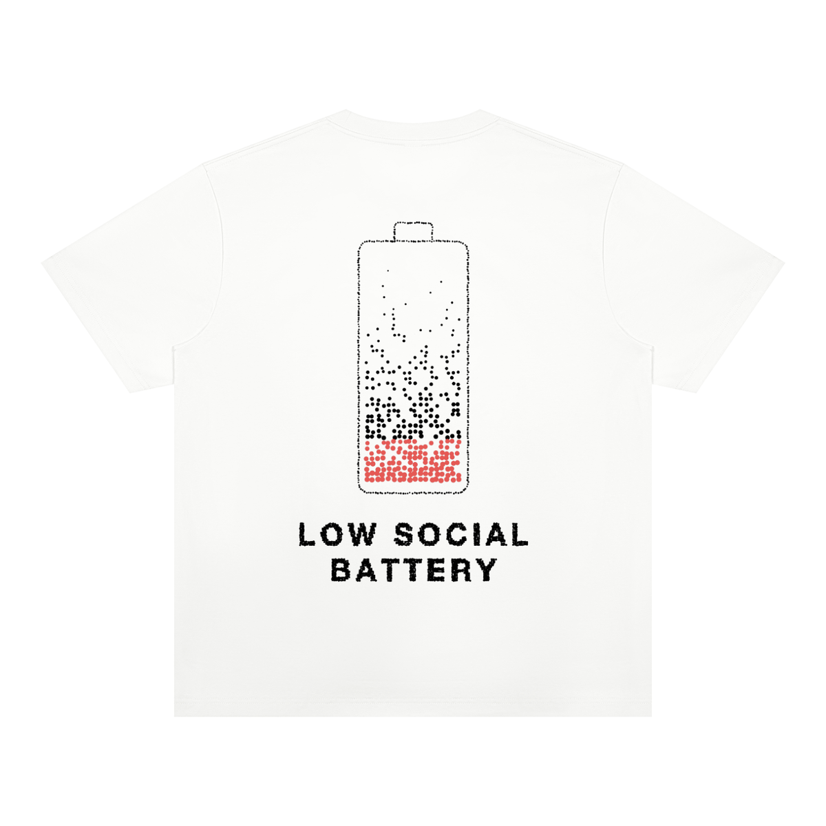 Low Social Battery Heavyweight Tee by Work Stories