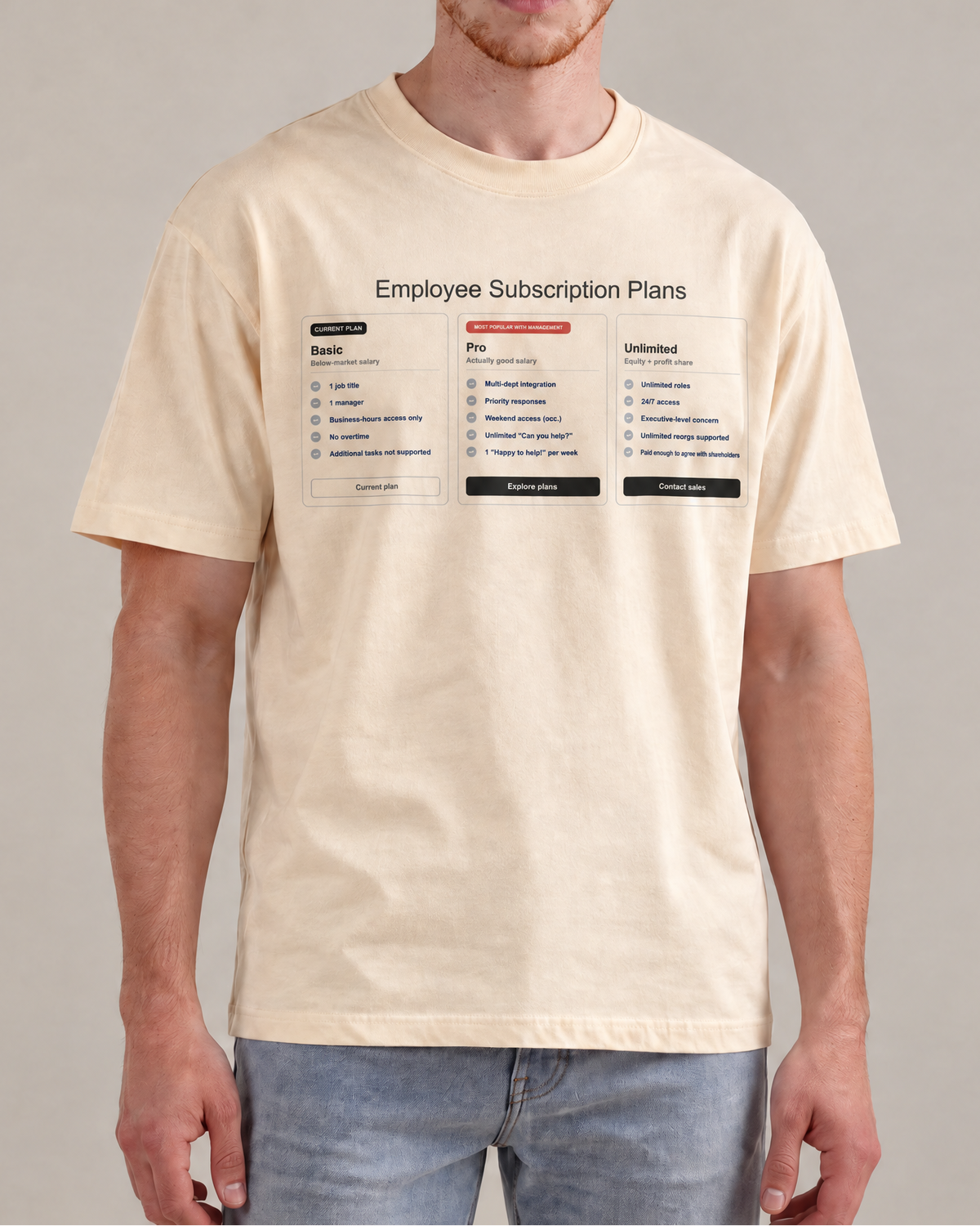 Employee Subscription Tier Unisex T-Shirt