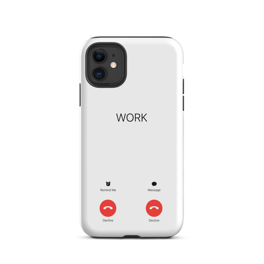 Work Calling case for iPhone 11 — printed back and camera cutout